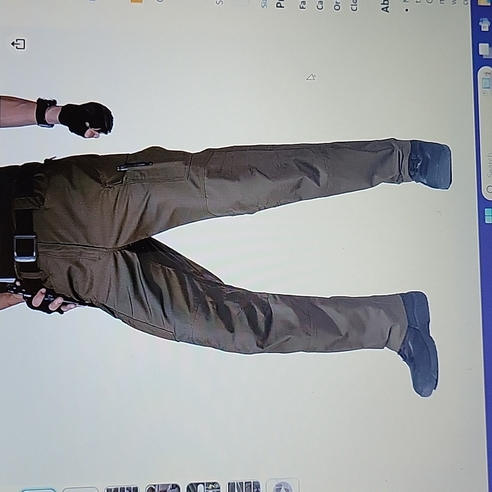 Free Soldier Moss Green Cargo Tactical Pants Water resist Relax Fit 36x30 NEW…